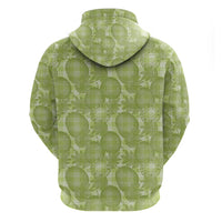 Omaomao Hawaii Breadfruit Palaka Motifs Zip Hoodie LT14 - Polynesian Pride