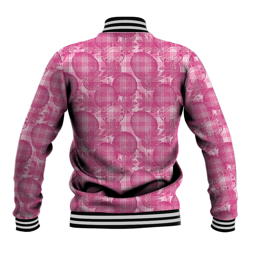 Alaka Hawaii Breadfruit Palaka Motifs Baseball Jacket LT14 - Polynesian Pride