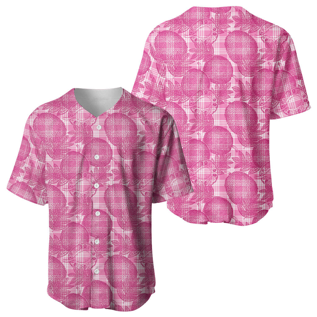 Alaka Hawaii Breadfruit Palaka Motifs Baseball Jersey LT14 - Polynesian Pride
