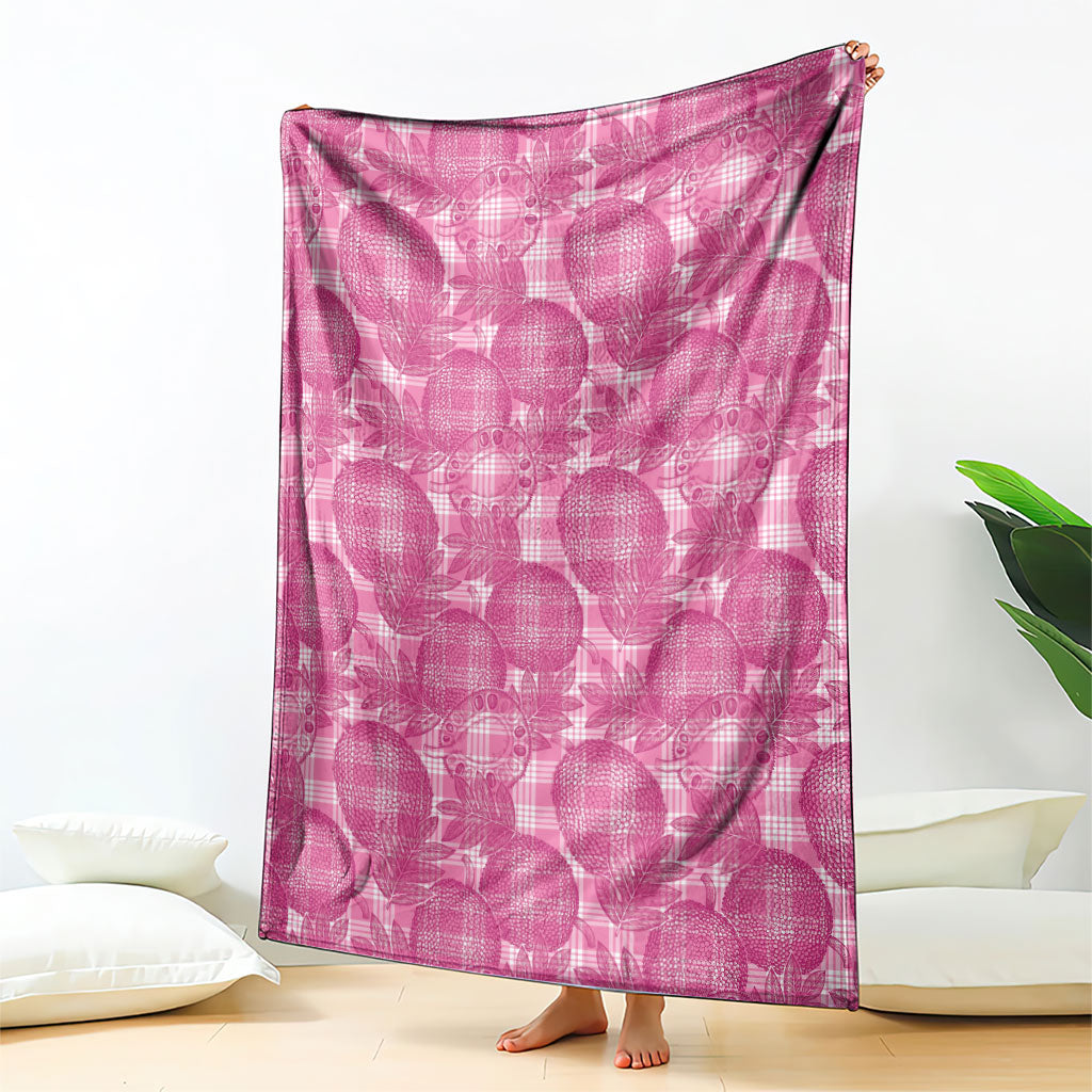 Alaka Hawaii Breadfruit Palaka Motifs Blanket LT14 - Polynesian Pride
