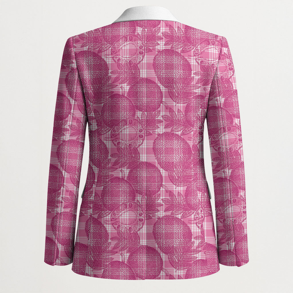 Alaka Hawaii Breadfruit Palaka Motifs Blazer LT14 - Polynesian Pride