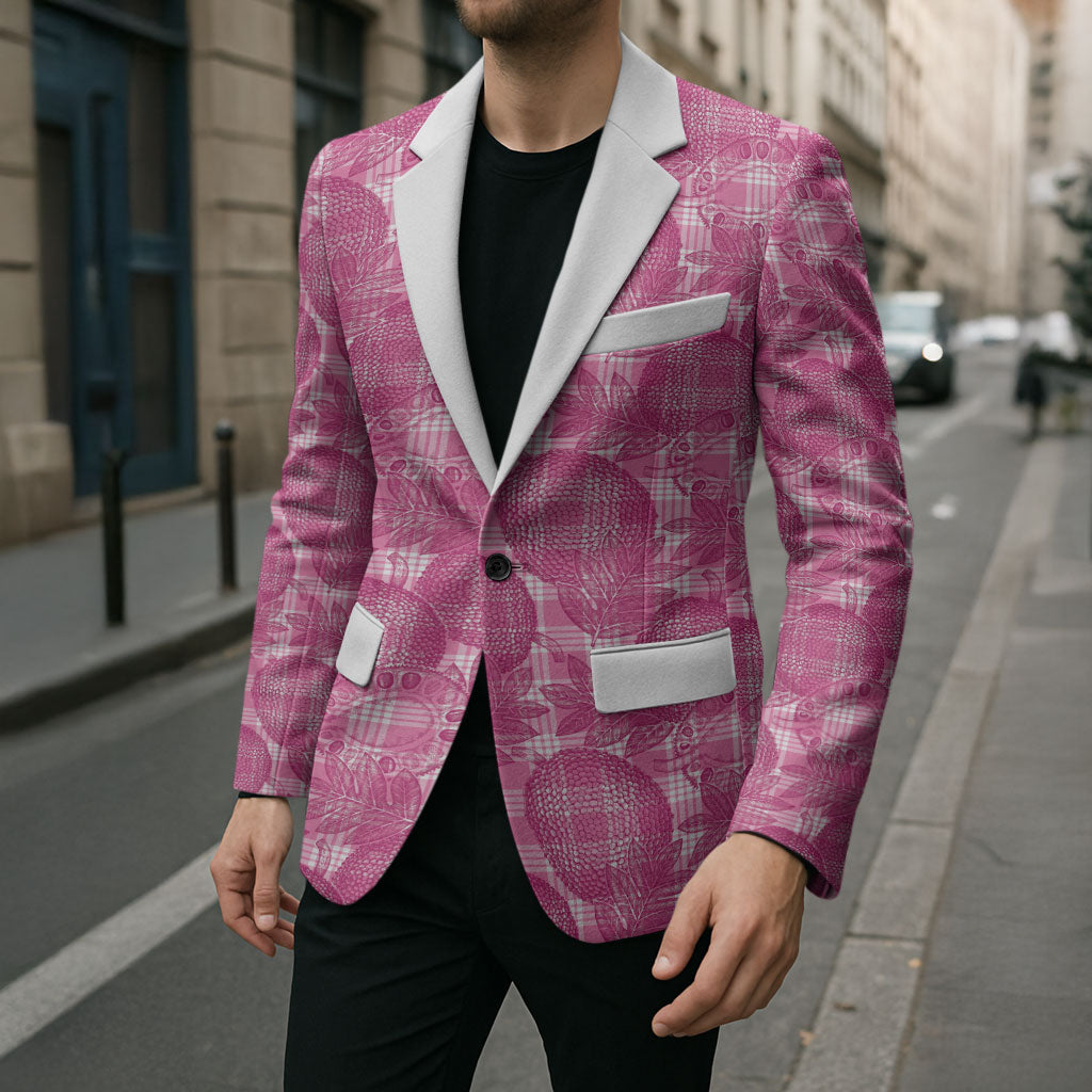 Alaka Hawaii Breadfruit Palaka Motifs Blazer LT14 - Polynesian Pride