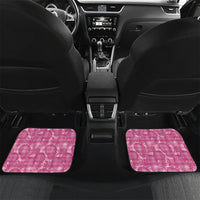 Alaka Hawaii Breadfruit Palaka Motifs Car Mats LT14 Set 2pcs - Back Pink - Polynesian Pride