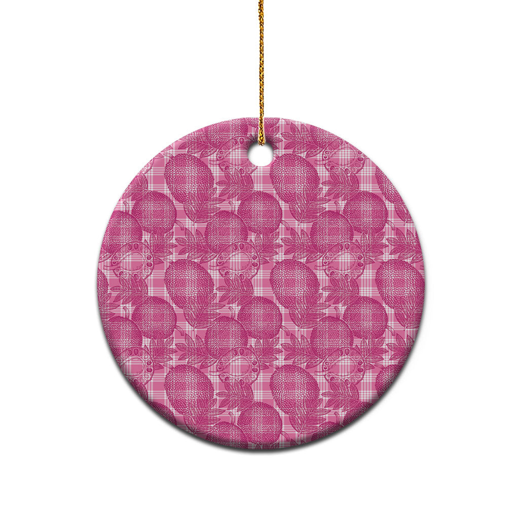 Alaka Hawaii Breadfruit Palaka Motifs Ceramic Ornament LT14 - Polynesian Pride