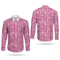 Alaka Hawaii Breadfruit Palaka Motifs Couples Matching Summer Maxi Dress and Long Sleeve Button Shirt LT14 - Polynesian Pride