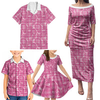 Alaka Hawaii Breadfruit Palaka Motifs Family Matching Puletasi and Hawaiian Shirt LT14 - Polynesian Pride
