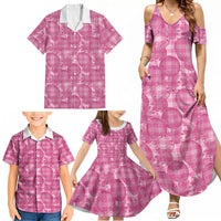 Alaka Hawaii Breadfruit Palaka Motifs Family Matching Summer Maxi Dress and Hawaiian Shirt LT14 - Polynesian Pride