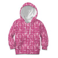 Alaka Hawaii Breadfruit Palaka Motifs Kid Hoodie LT14 Hoodie Pink - Polynesian Pride