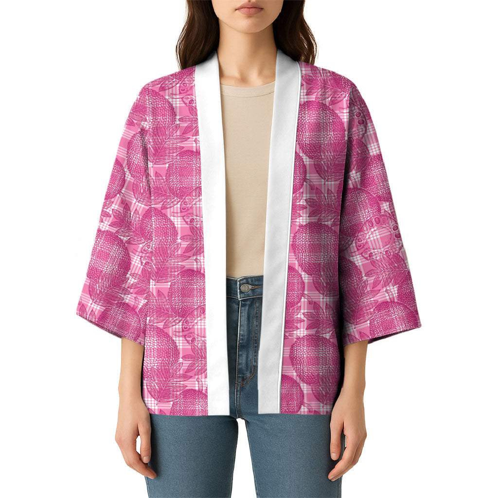 Alaka Hawaii Breadfruit Palaka Motifs Kimono LT14 - Polynesian Pride