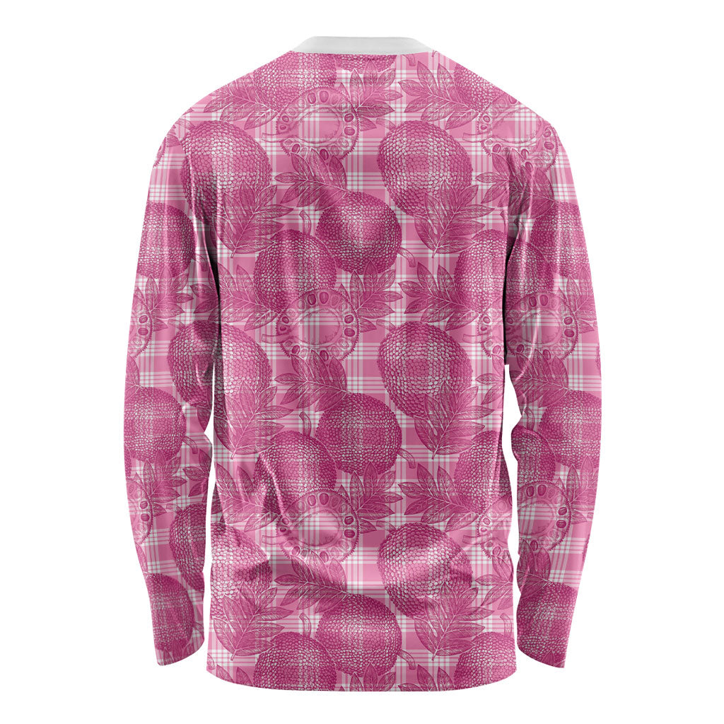 Alaka Hawaii Breadfruit Palaka Motifs Long Sleeve Shirt LT14 - Polynesian Pride