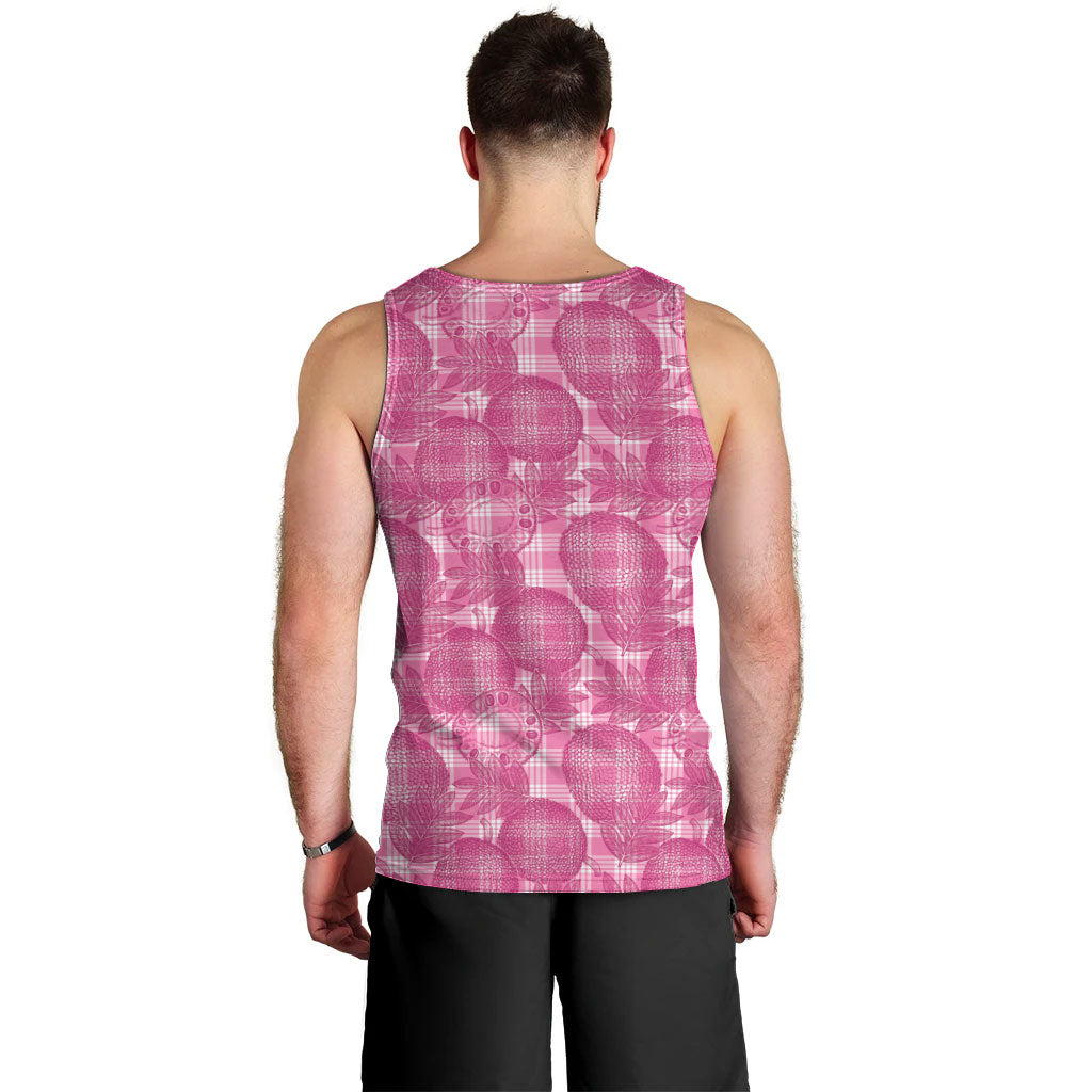 Alaka Hawaii Breadfruit Palaka Motifs Men Tank Top LT14 - Polynesian Pride