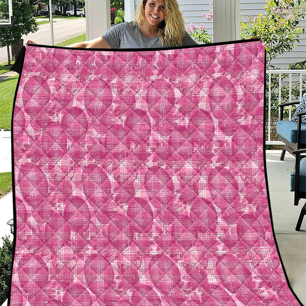 Alaka Hawaii Breadfruit Palaka Motifs Quilt