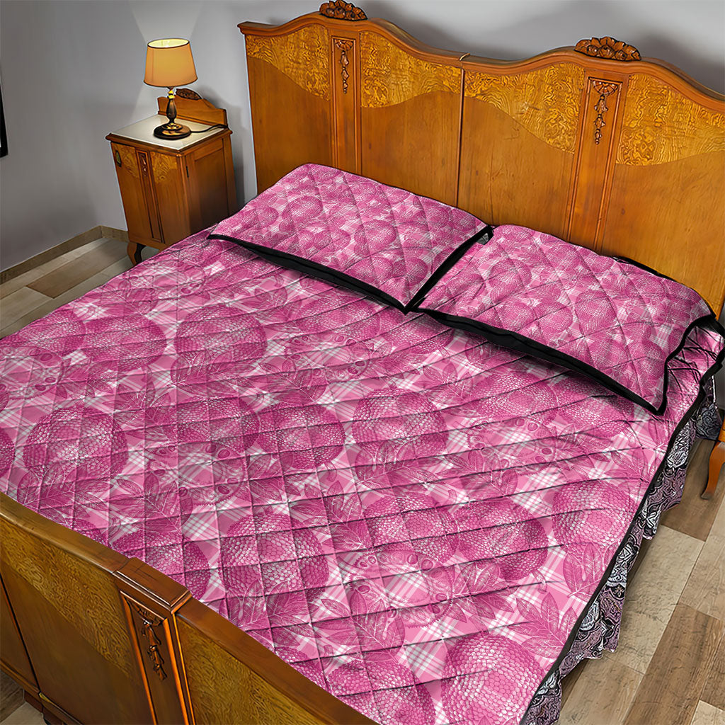 Alaka Hawaii Breadfruit Palaka Motifs Quilt Bed Set LT14 - Polynesian Pride