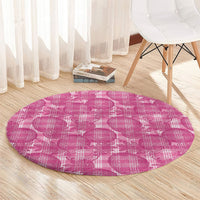 Alaka Hawaii Breadfruit Palaka Motifs Round Carpet LT14 - Polynesian Pride