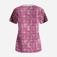 Alaka Hawaii Breadfruit Palaka Motifs Scrub Top LT14 - Polynesian Pride