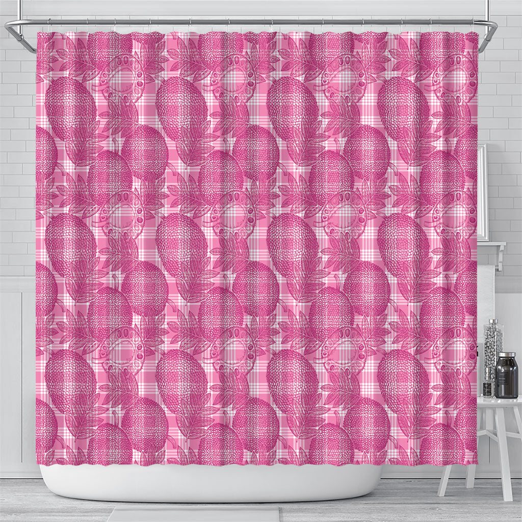 Alaka Hawaii Breadfruit Palaka Motifs Shower Curtain LT14 - Polynesian Pride