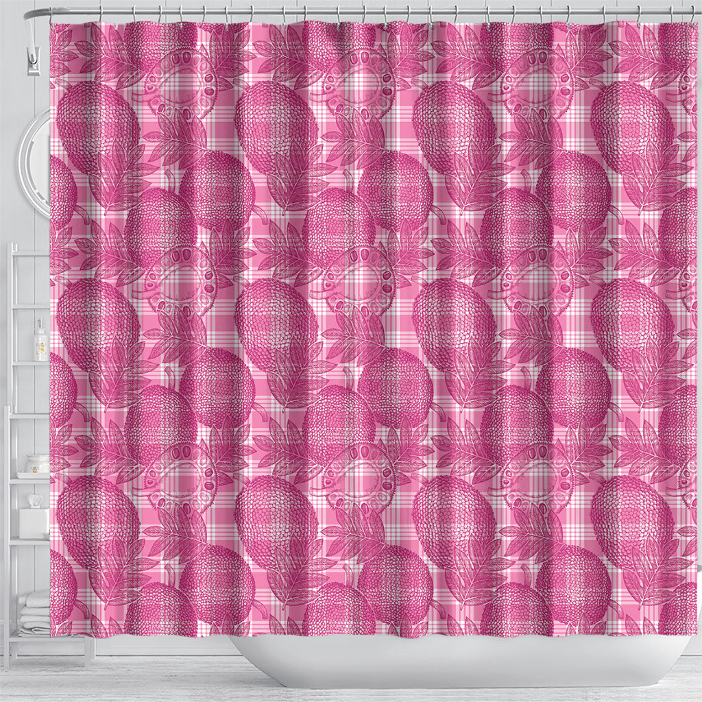 Alaka Hawaii Breadfruit Palaka Motifs Shower Curtain LT14 - Polynesian Pride
