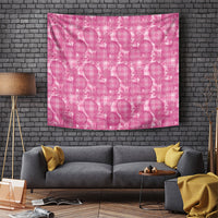 Alaka Hawaii Breadfruit Palaka Motifs Tapestry LT14 Pink - Polynesian Pride