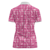 Alaka Hawaii Breadfruit Palaka Motifs Women Polo Shirt LT14 - Polynesian Pride
