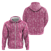 Alaka Hawaii Breadfruit Palaka Motifs Zip Hoodie LT14 - Polynesian Pride