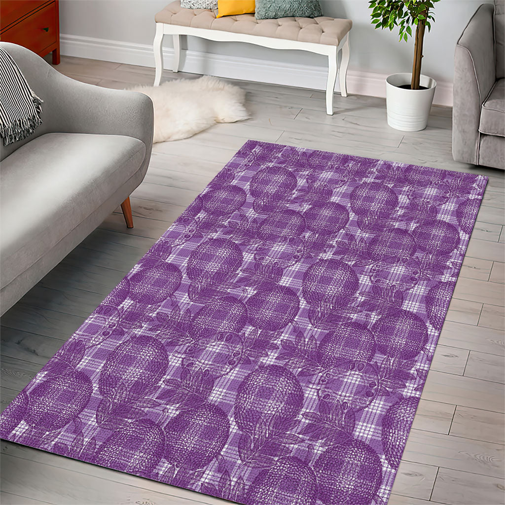 Poni Hawaii Breadfruit Palaka Motifs Area Rug LT14 - Polynesian Pride