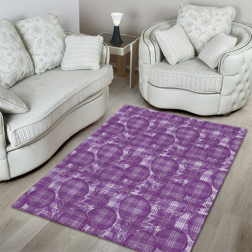 Poni Hawaii Breadfruit Palaka Motifs Area Rug LT14 - Polynesian Pride