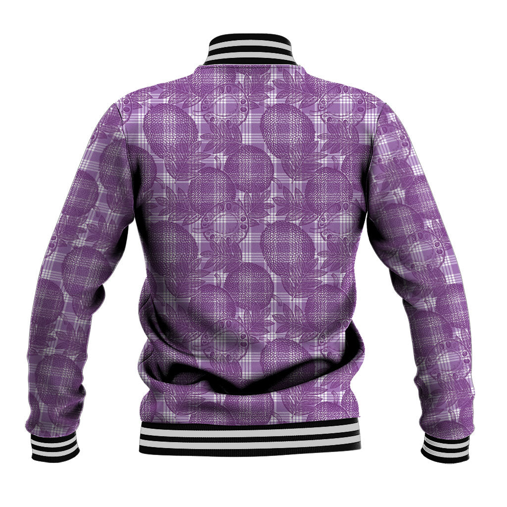 Poni Hawaii Breadfruit Palaka Motifs Baseball Jacket LT14 - Polynesian Pride
