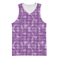 Poni Hawaii Breadfruit Palaka Motifs Basketball Jersey LT14 Unisex Purple - Polynesian Pride