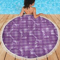 Poni Hawaii Breadfruit Palaka Motifs Beach Blanket LT14 - Polynesian Pride