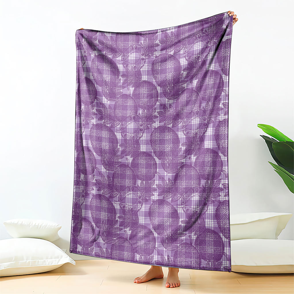 Poni Hawaii Breadfruit Palaka Motifs Blanket LT14 - Polynesian Pride