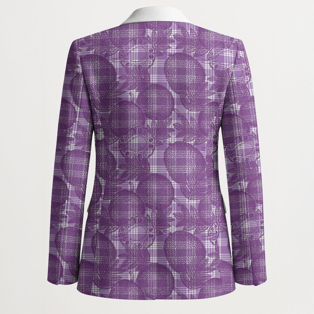 Poni Hawaii Breadfruit Palaka Motifs Blazer LT14 - Polynesian Pride