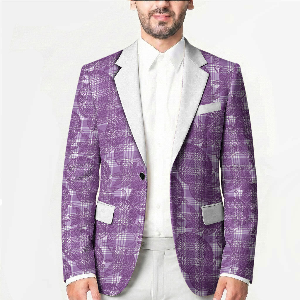 Poni Hawaii Breadfruit Palaka Motifs Blazer LT14 - Polynesian Pride