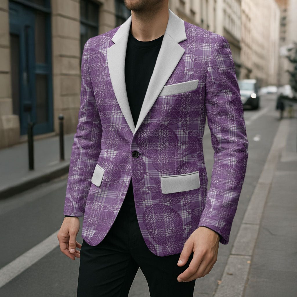 Poni Hawaii Breadfruit Palaka Motifs Blazer LT14 - Polynesian Pride