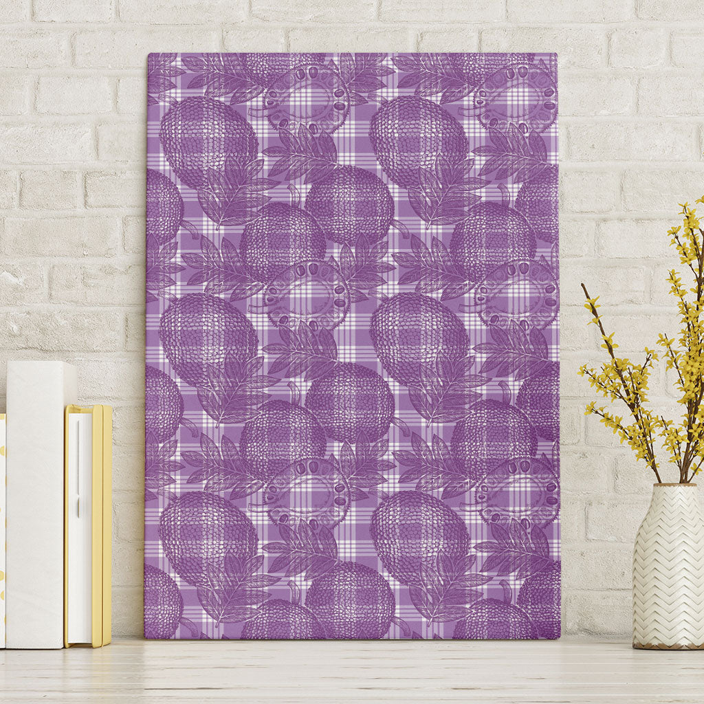 Poni Hawaii Breadfruit Palaka Motifs Canvas Wall Art