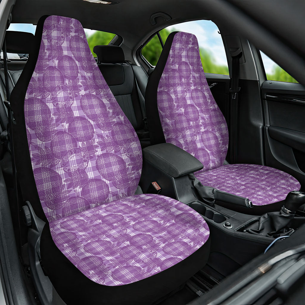 Poni Hawaii Breadfruit Palaka Motifs Car Seat Cover LT14 One Size Purple - Polynesian Pride