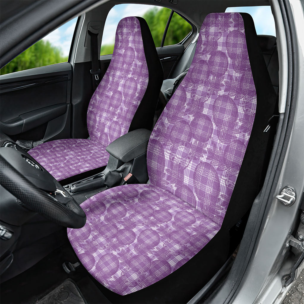 Poni Hawaii Breadfruit Palaka Motifs Car Seat Cover LT14 - Polynesian Pride