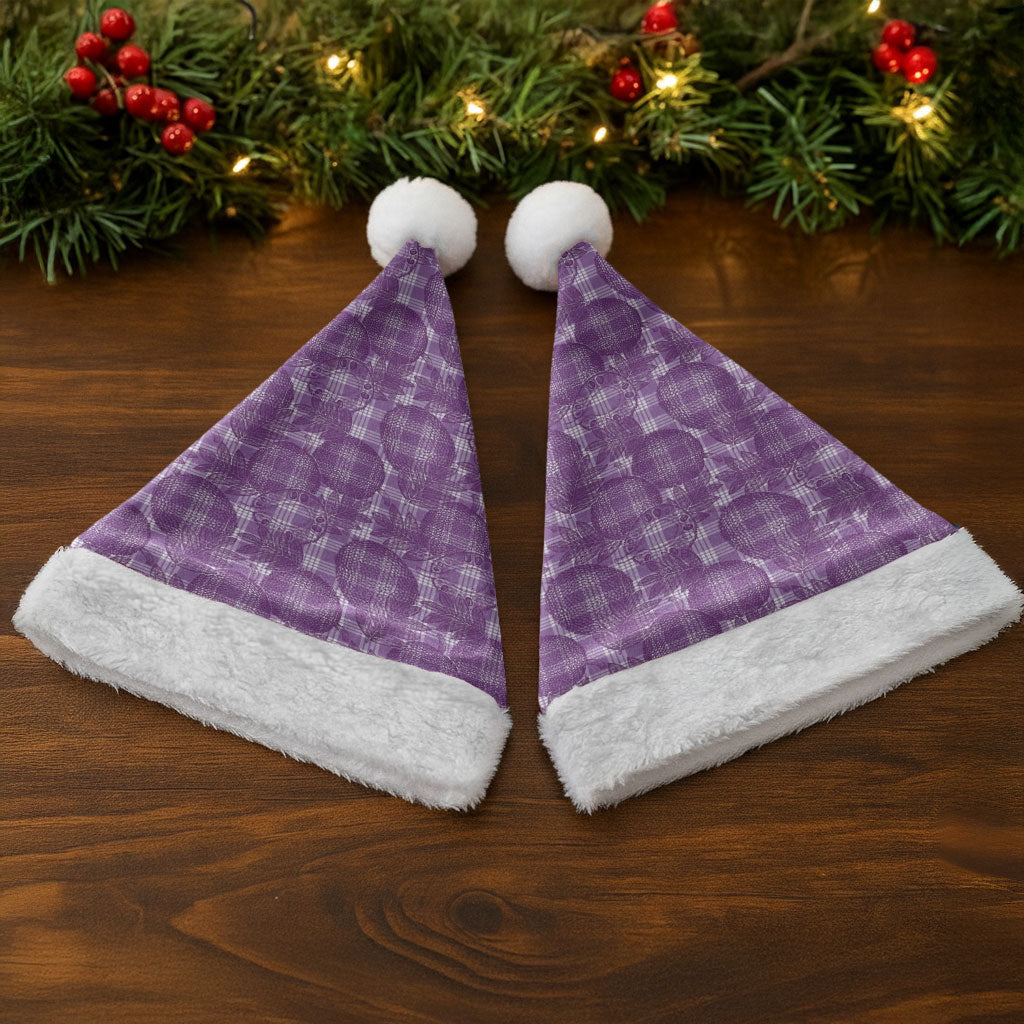 Poni Hawaii Breadfruit Palaka Motifs Christmas Santa Hat LT14 - Polynesian Pride
