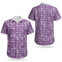 Poni Hawaii Breadfruit Palaka Motifs Couples Matching Puletasi and Hawaiian Shirt LT14 - Polynesian Pride