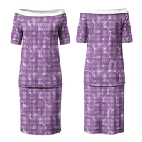 Poni Hawaii Breadfruit Palaka Motifs Couples Matching Puletasi and Hawaiian Shirt LT14 - Polynesian Pride