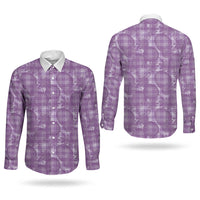 Poni Hawaii Breadfruit Palaka Motifs Couples Matching Tank Maxi Dress and Long Sleeve Button Shirt LT14 - Polynesian Pride