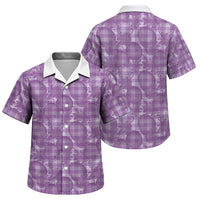 Poni Hawaii Breadfruit Palaka Motifs Family Matching Summer Maxi Dress and Hawaiian Shirt LT14 Son's Shirt Purple - Polynesian Pride