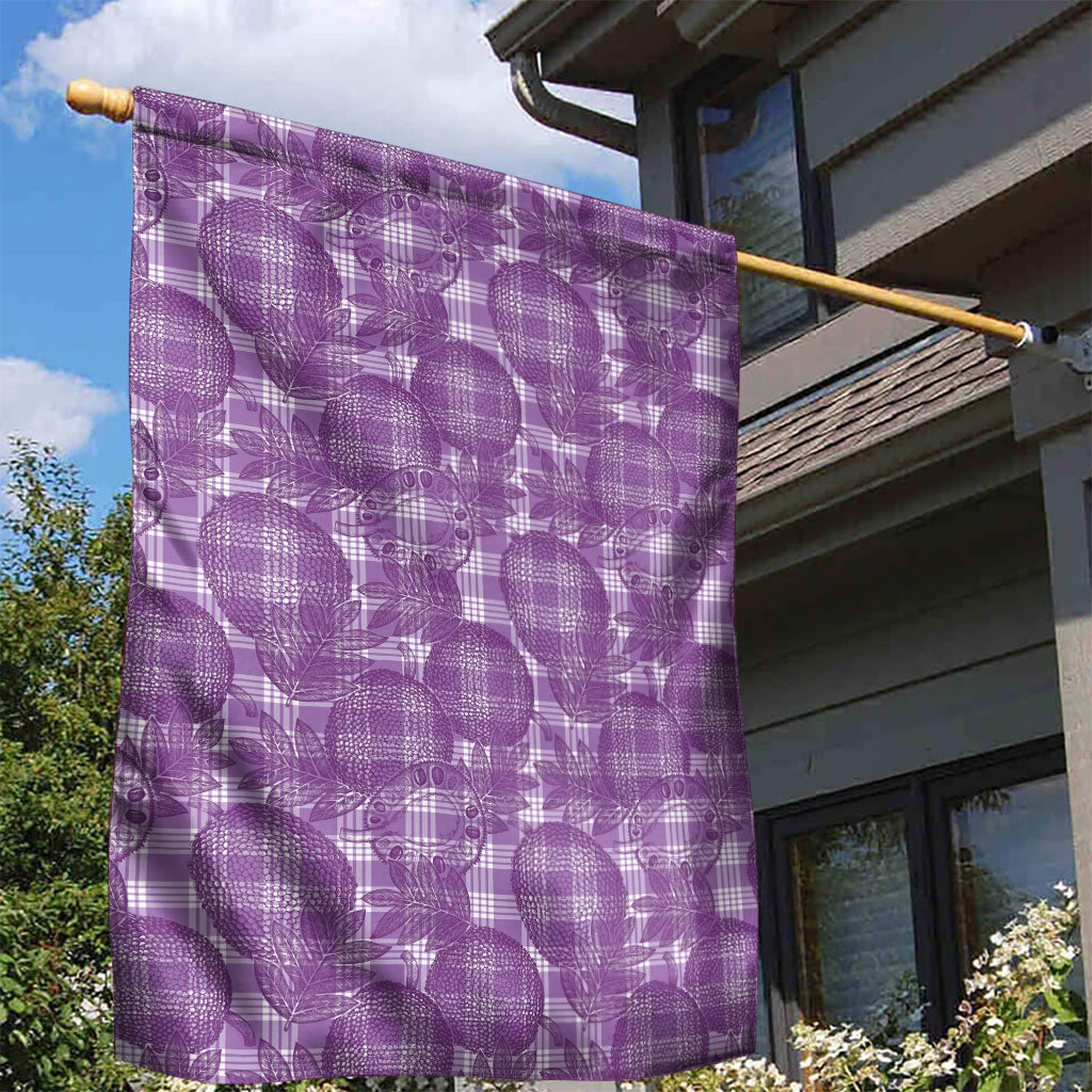 Poni Hawaii Breadfruit Palaka Motifs Garden Flag LT14 - Polynesian Pride