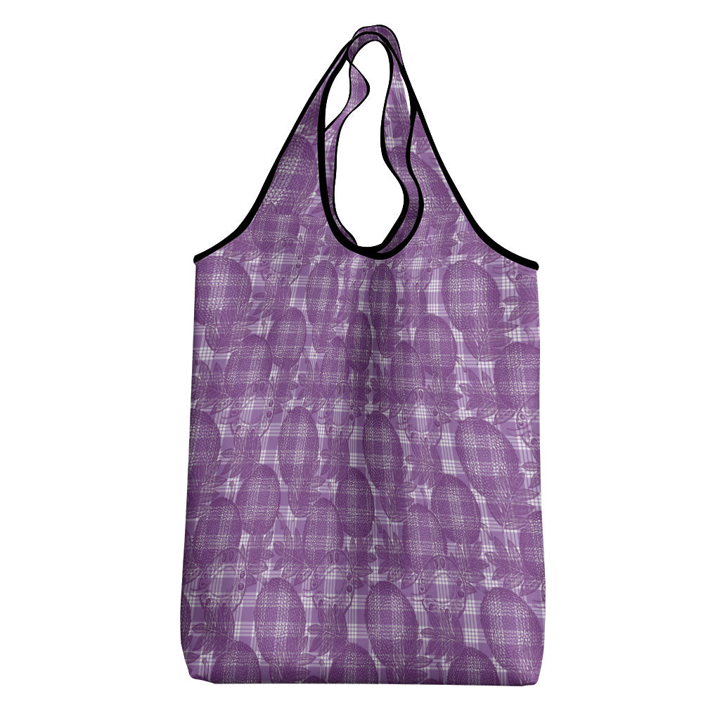 Poni Hawaii Breadfruit Palaka Motifs Grocery Bag LT14 - Polynesian Pride