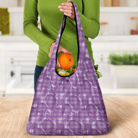 Poni Hawaii Breadfruit Palaka Motifs Grocery Bag LT14 - Polynesian Pride