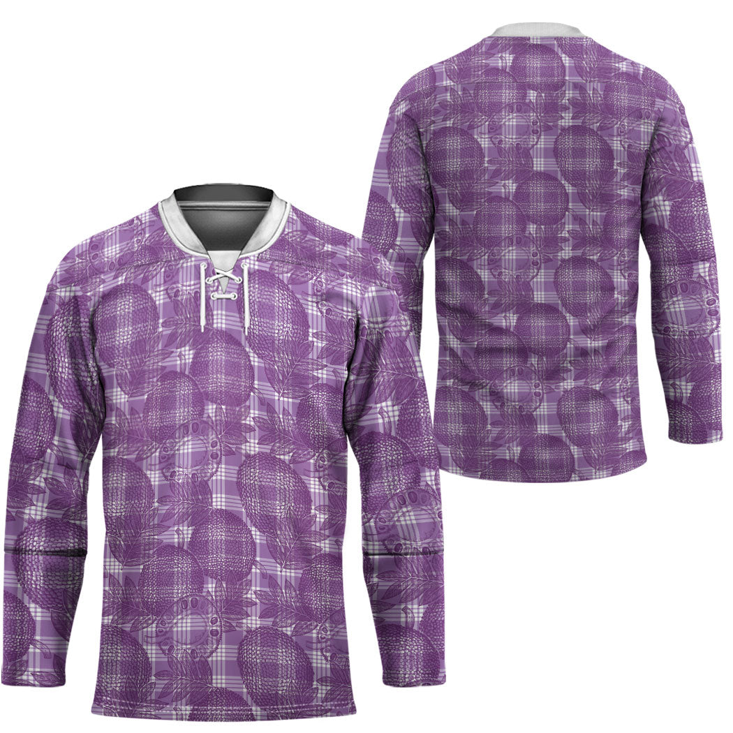 Poni Hawaii Breadfruit Palaka Motifs Hockey Jersey LT14 - Polynesian Pride