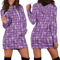 Poni Hawaii Breadfruit Palaka Motifs Hoodie Dress LT14 - Polynesian Pride