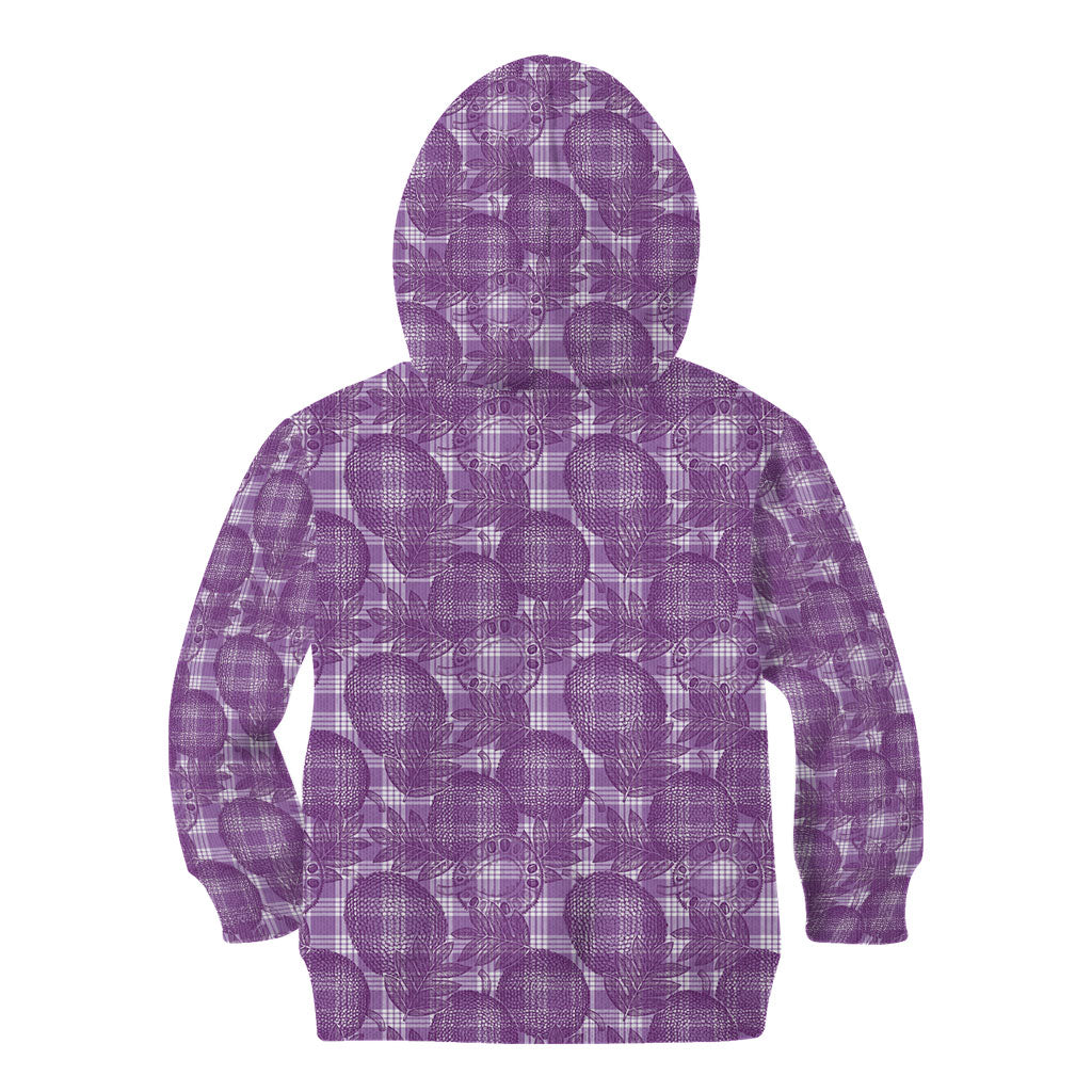 Poni Hawaii Breadfruit Palaka Motifs Kid Hoodie LT14 - Polynesian Pride