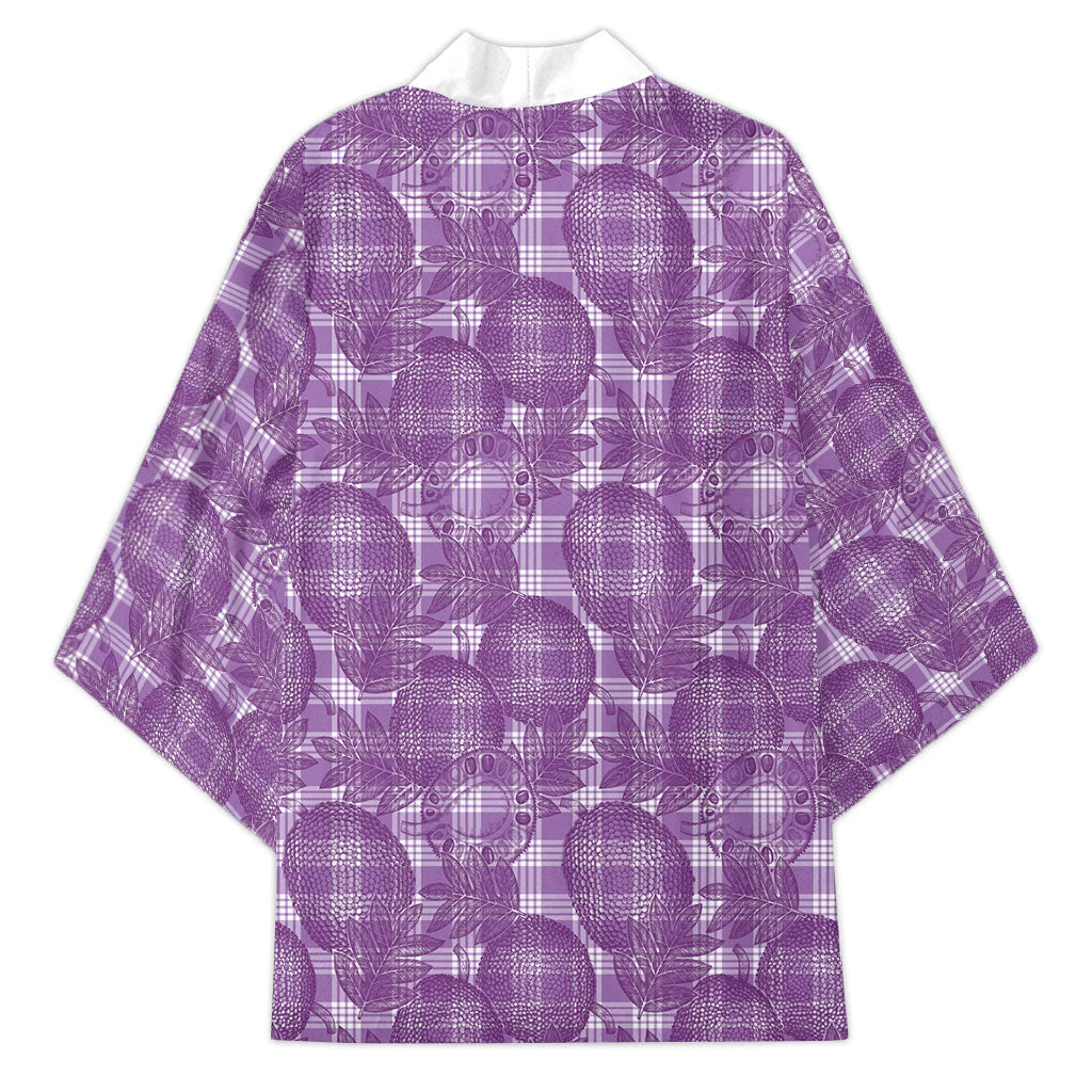 Poni Hawaii Breadfruit Palaka Motifs Kimono LT14 - Polynesian Pride