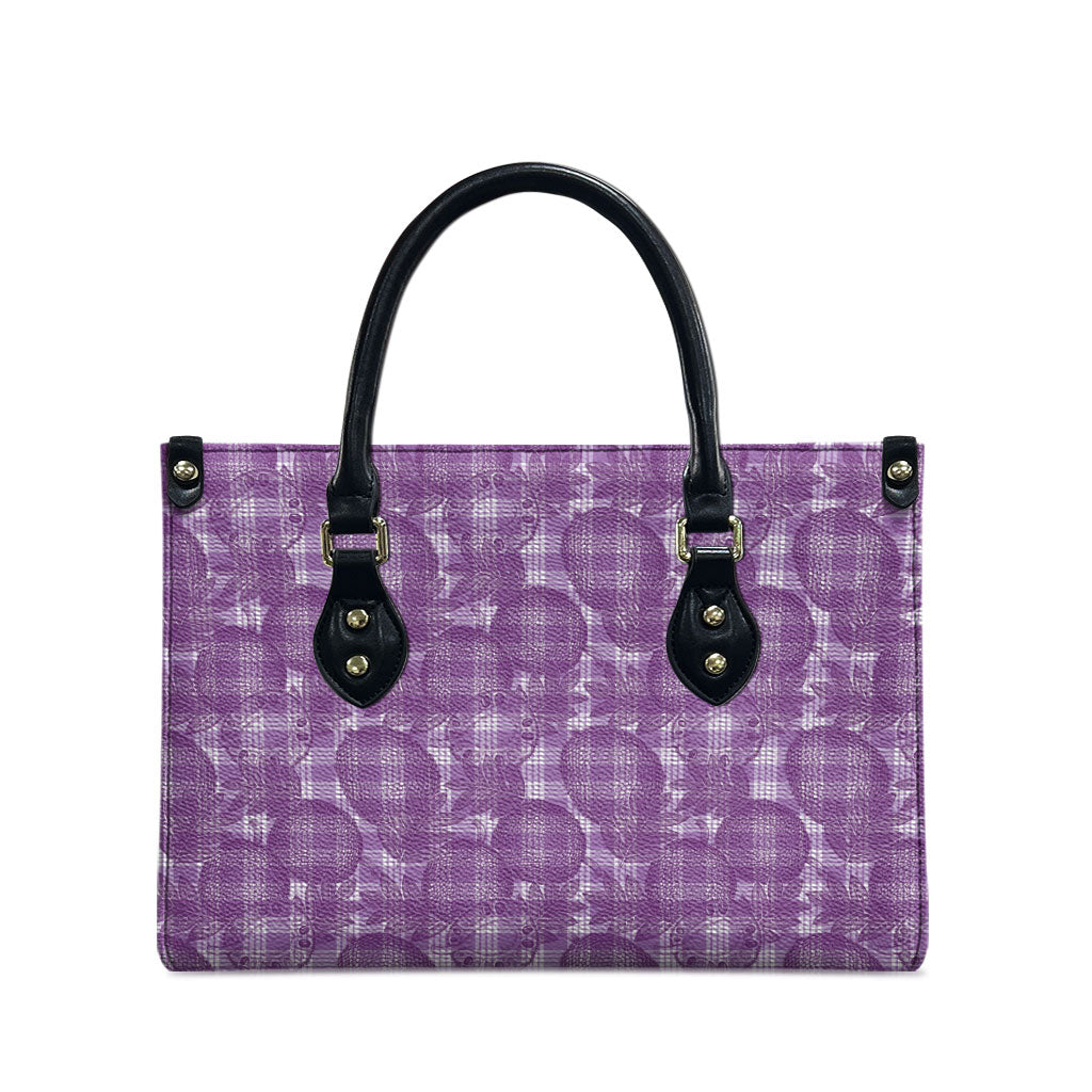 Poni Hawaii Breadfruit Palaka Motifs Leather Bag LT14 - Polynesian Pride