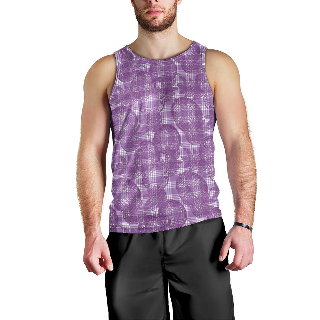 Poni Hawaii Breadfruit Palaka Motifs Men Tank Top LT14 - Polynesian Pride